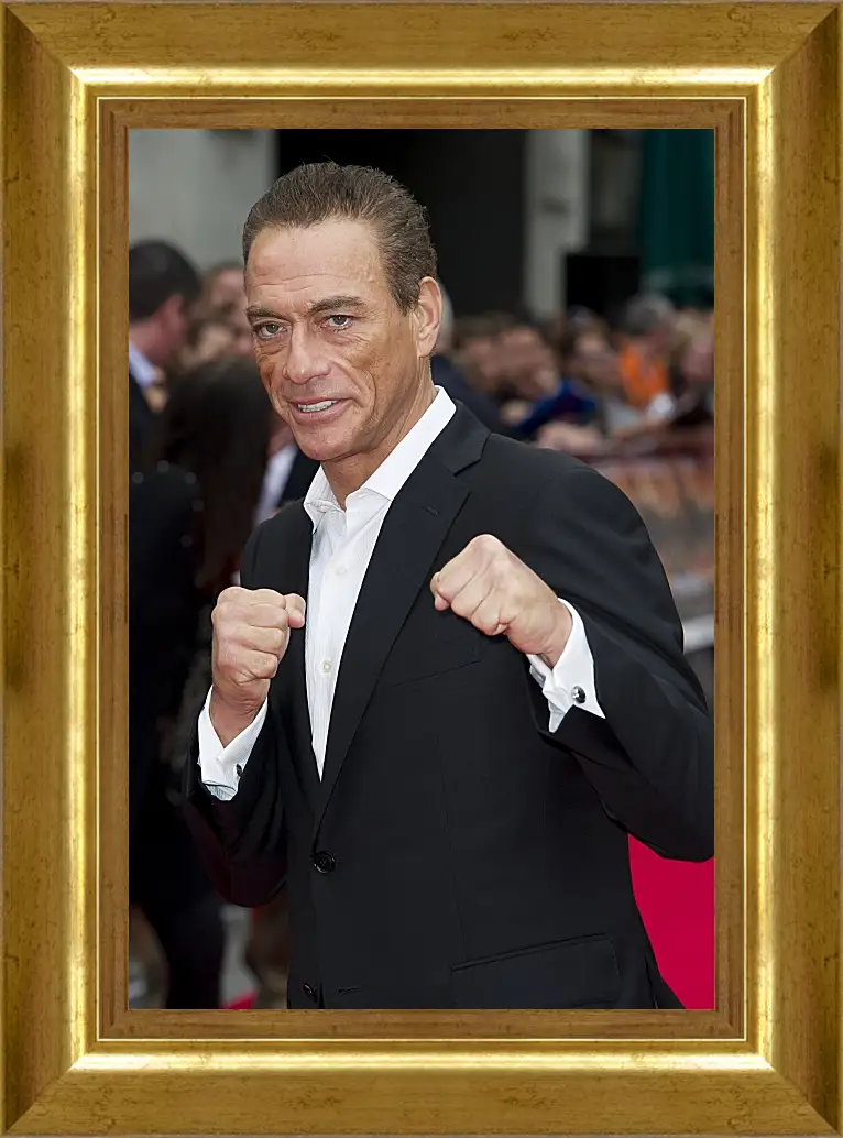 Картина в раме - Жан-Клод Ван Дамм. Jean-Claude Van Damme
