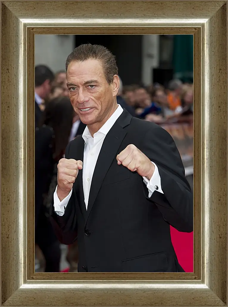 Картина в раме - Жан-Клод Ван Дамм. Jean-Claude Van Damme
