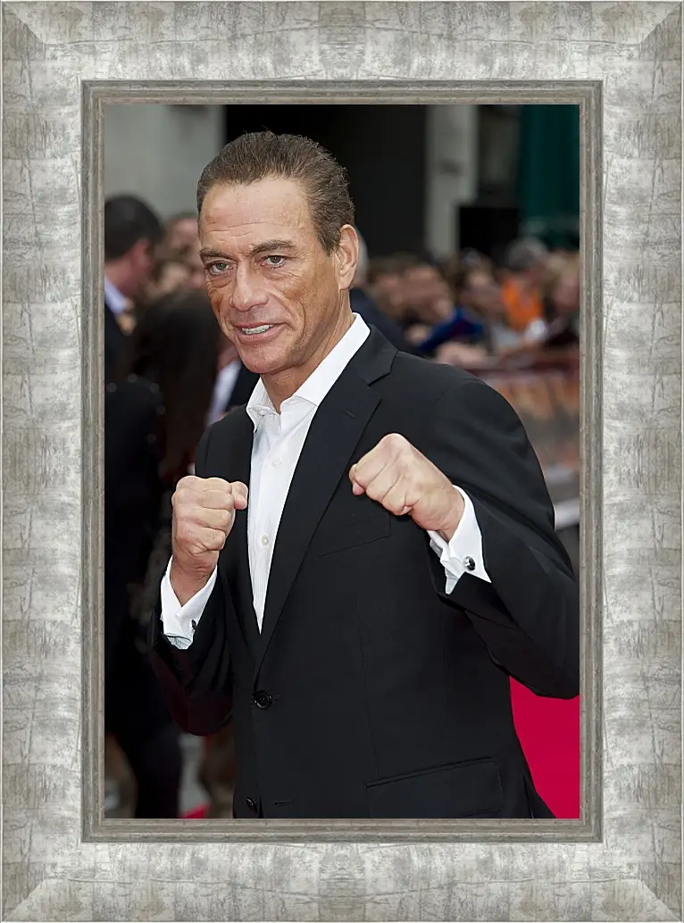 Картина в раме - Жан-Клод Ван Дамм. Jean-Claude Van Damme