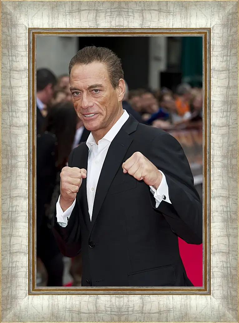 Картина в раме - Жан-Клод Ван Дамм. Jean-Claude Van Damme