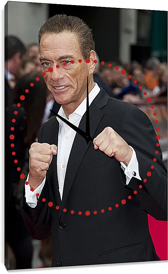 Часы картина - Жан-Клод Ван Дамм. Jean-Claude Van Damme