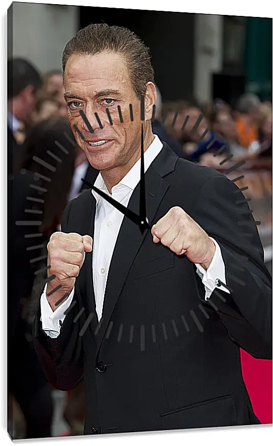 Часы картина - Жан-Клод Ван Дамм. Jean-Claude Van Damme