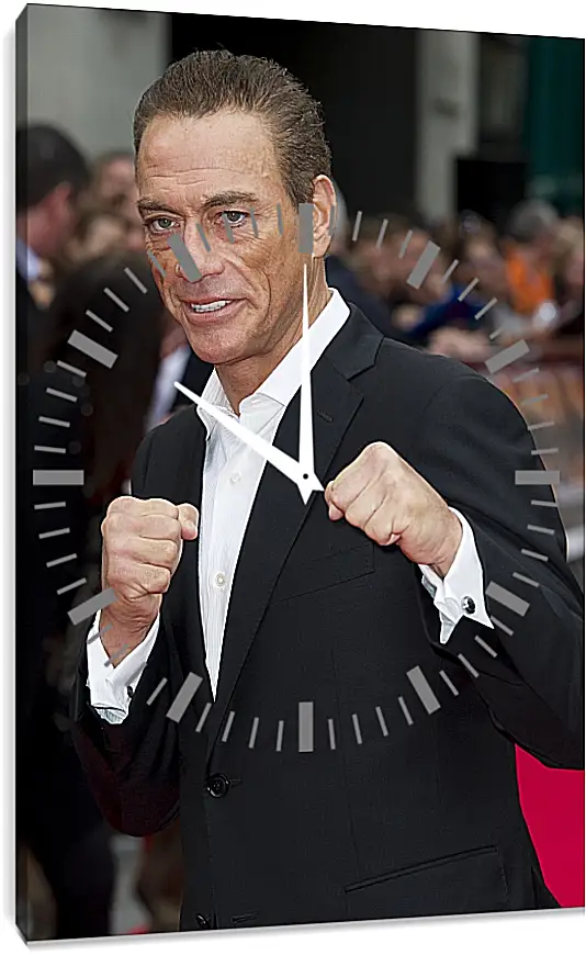 Часы картина - Жан-Клод Ван Дамм. Jean-Claude Van Damme