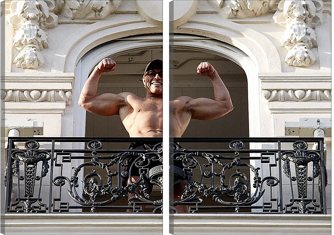 Модульная картина - Жан-Клод Ван Дамм. Jean-Claude Van Damme