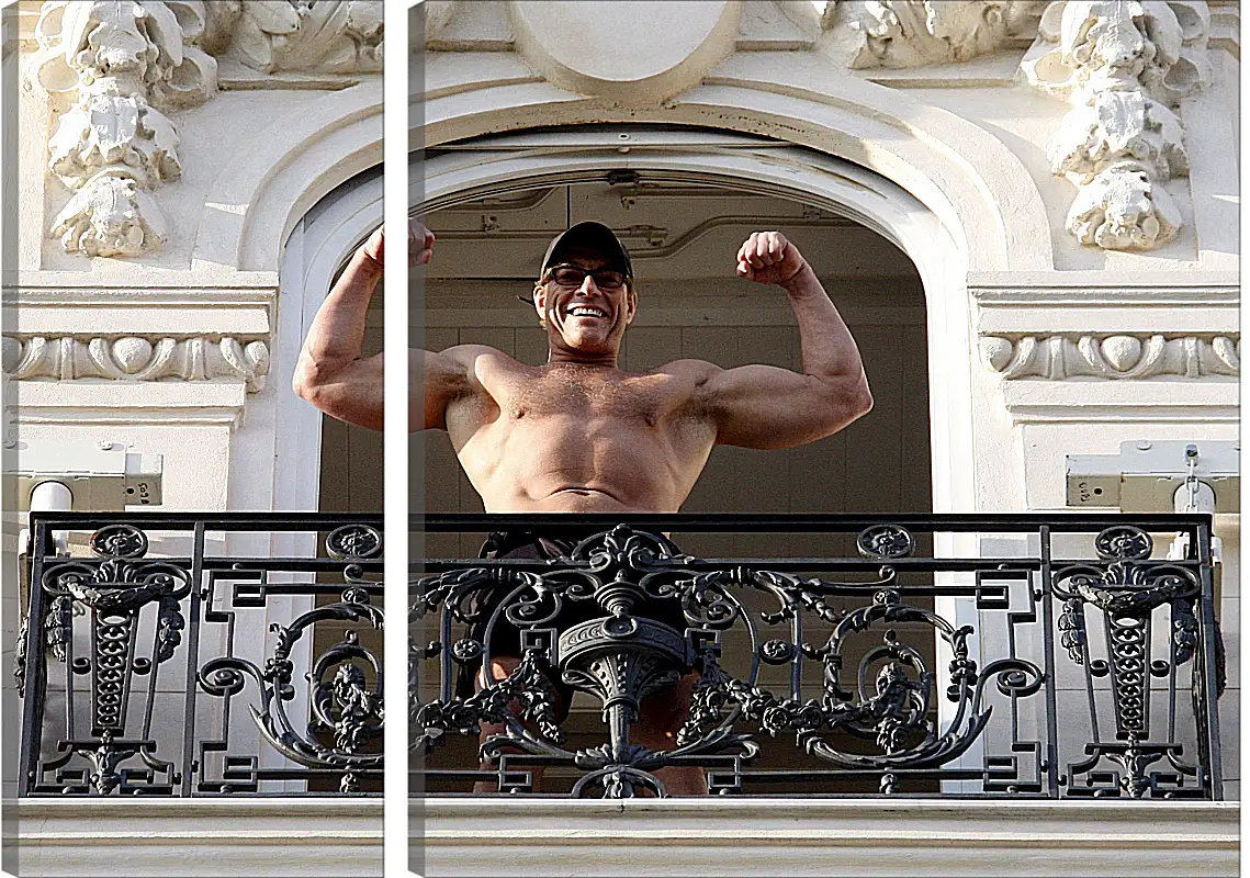 Модульная картина - Жан-Клод Ван Дамм. Jean-Claude Van Damme