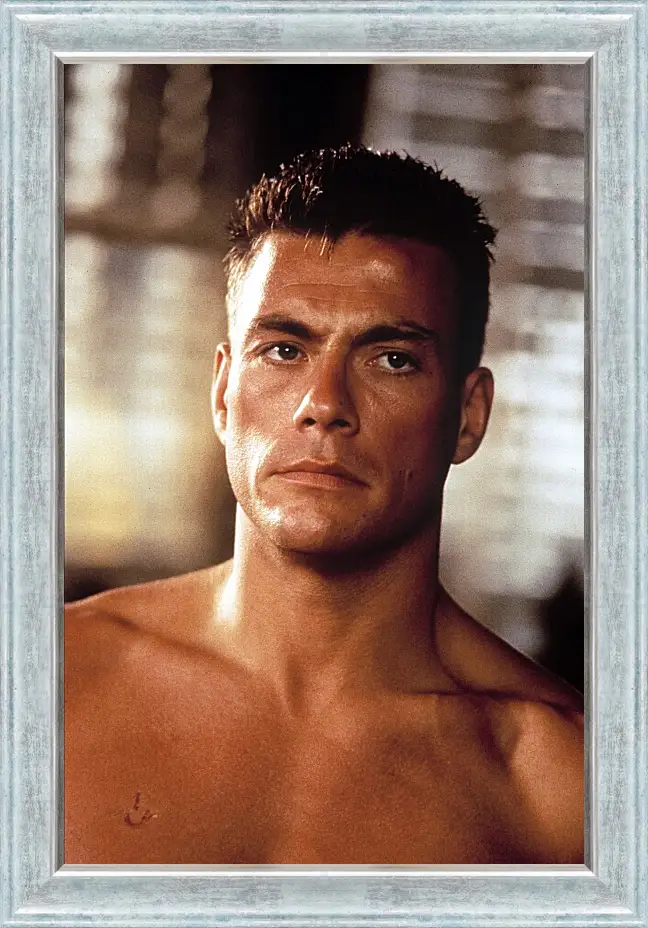 Картина в раме - Жан-Клод Ван Дамм. Jean-Claude Van Damme