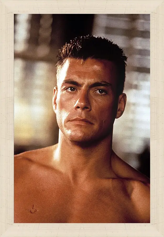 Картина в раме - Жан-Клод Ван Дамм. Jean-Claude Van Damme