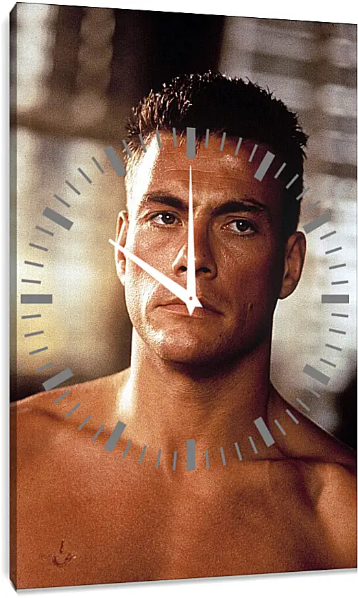 Часы картина - Жан-Клод Ван Дамм. Jean-Claude Van Damme