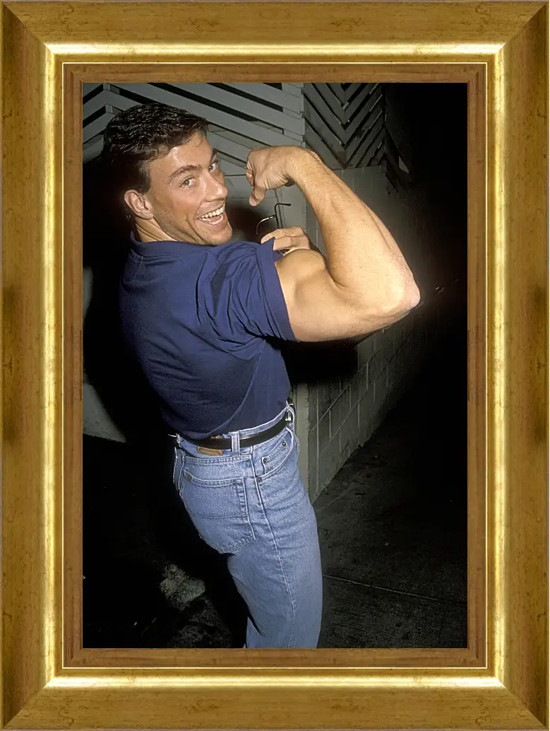 Картина в раме - Жан-Клод Ван Дамм. Jean-Claude Van Damme