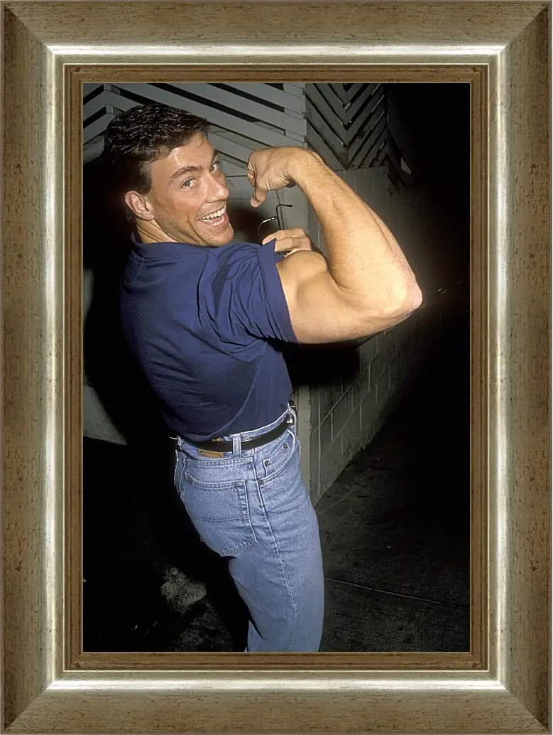 Картина в раме - Жан-Клод Ван Дамм. Jean-Claude Van Damme