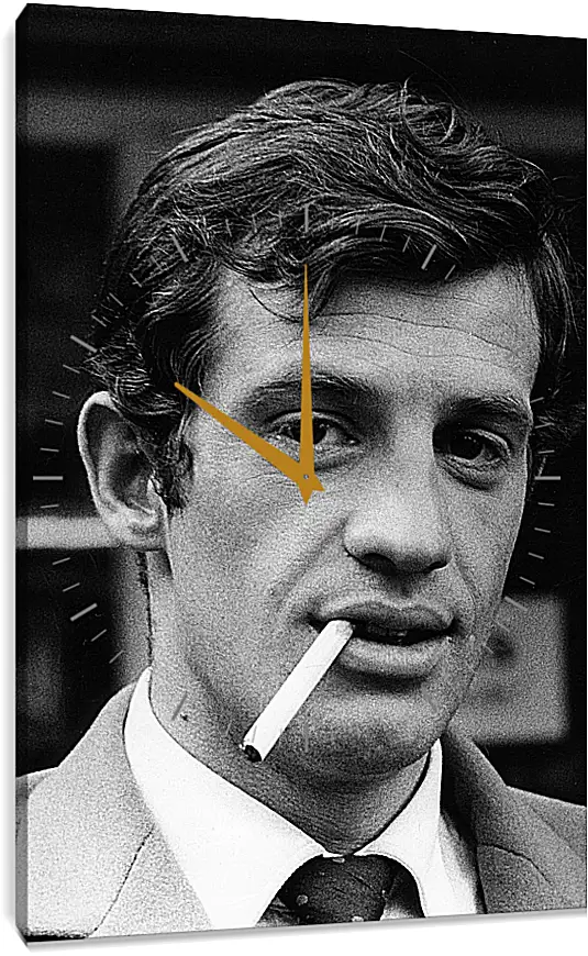 Часы картина - Жан-Поль Бельмондо. Jean-Paul Belmondo