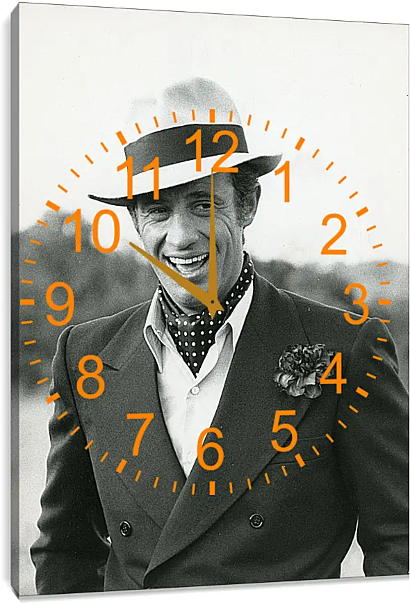 Часы картина - Жан-Поль Бельмондо. Jean-Paul Belmondo