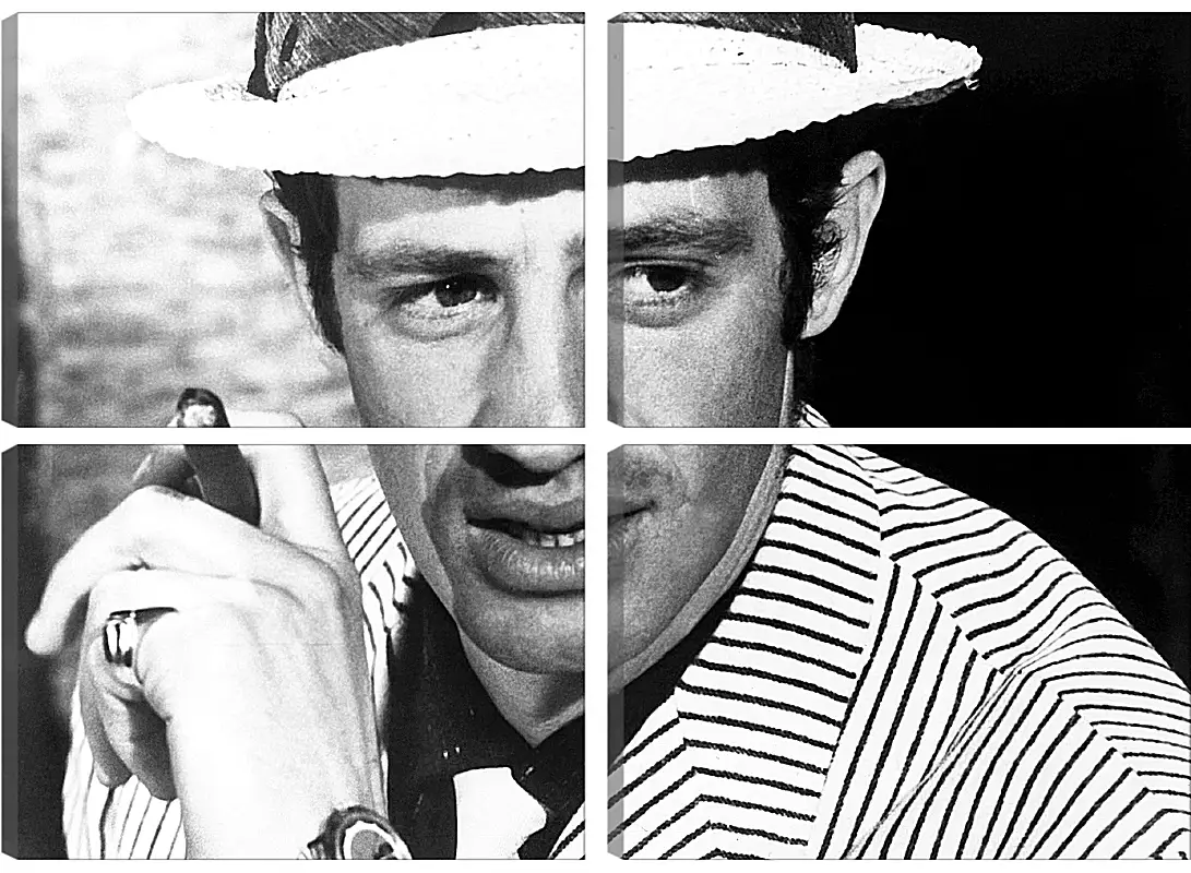 Модульная картина - Жан-Поль Бельмондо. Jean-Paul Belmondo