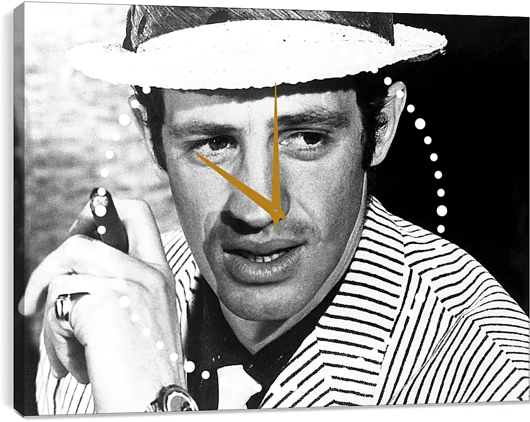 Часы картина - Жан-Поль Бельмондо. Jean-Paul Belmondo