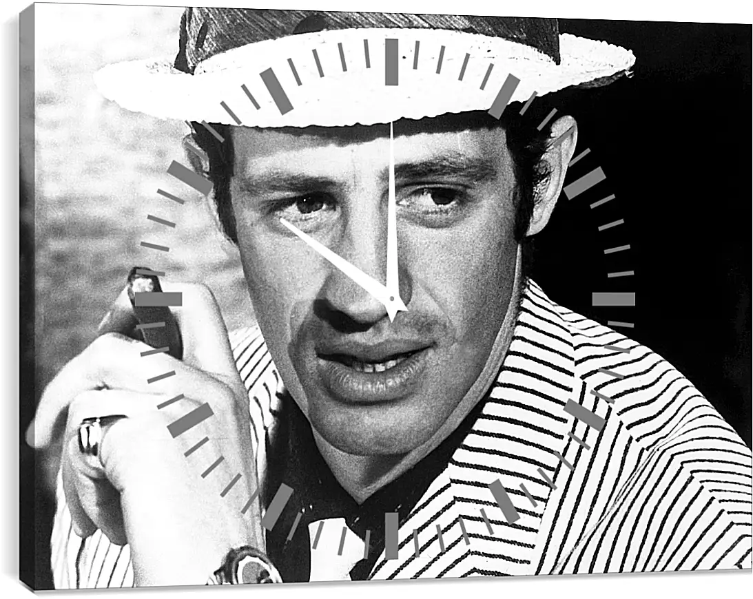 Часы картина - Жан-Поль Бельмондо. Jean-Paul Belmondo