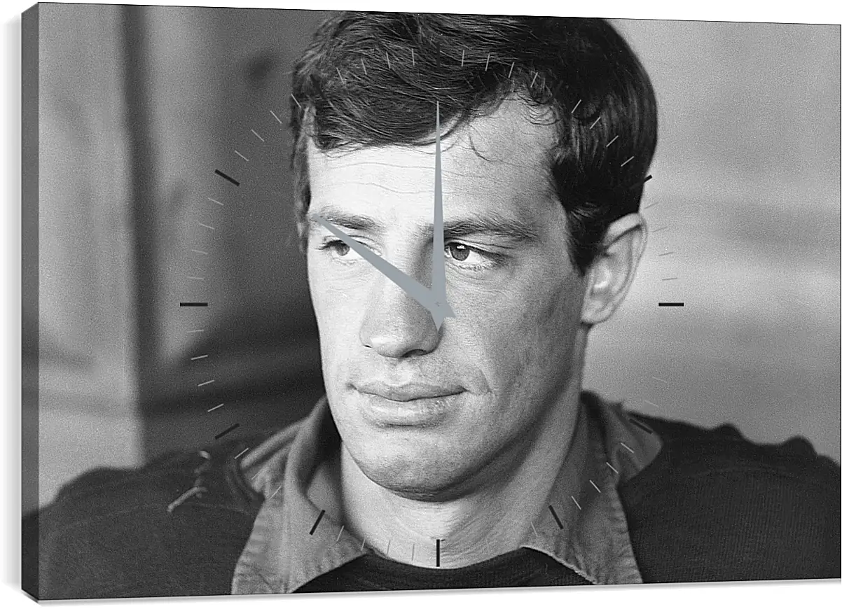 Часы картина - Жан-Поль Бельмондо. Jean-Paul Belmondo