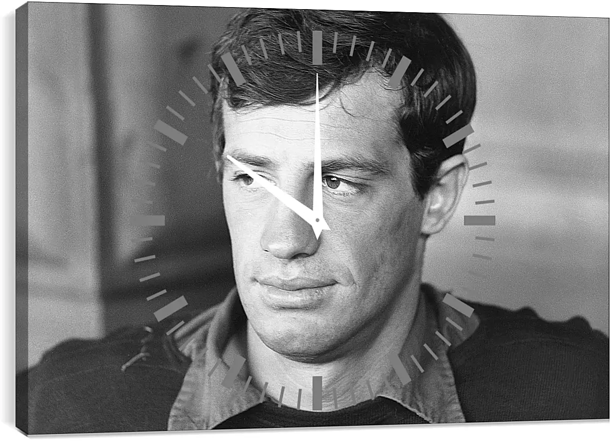 Часы картина - Жан-Поль Бельмондо. Jean-Paul Belmondo