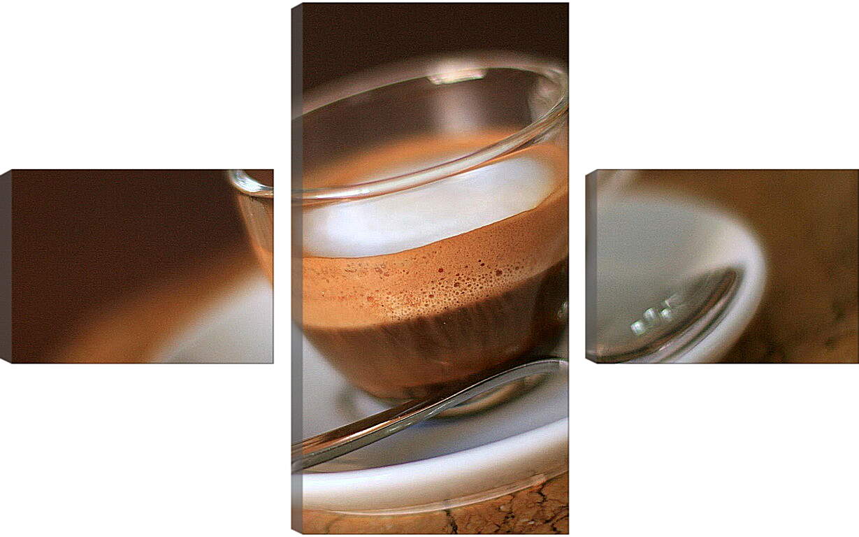 Модульная картина - Половина чашки кофе