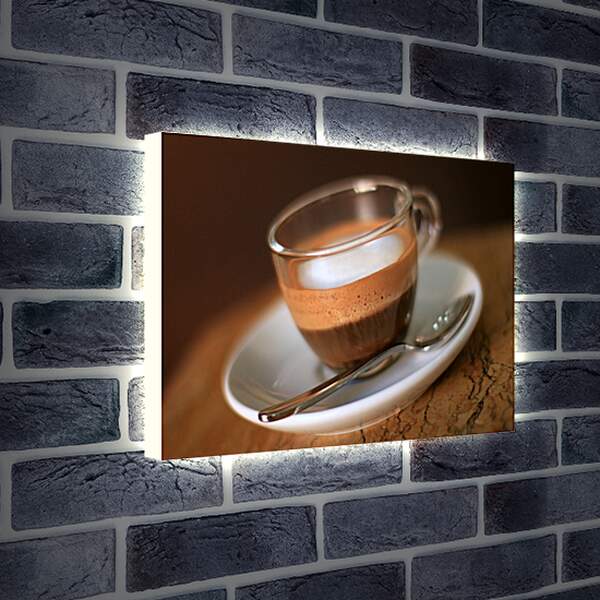 Лайтбокс световая панель - Половина чашки кофе