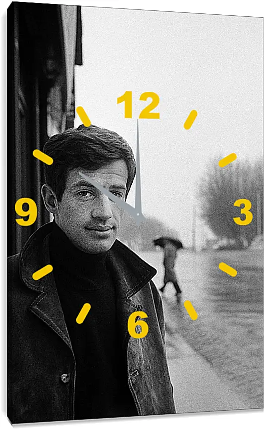 Часы картина - Жан-Поль Бельмондо. Jean-Paul Belmondo