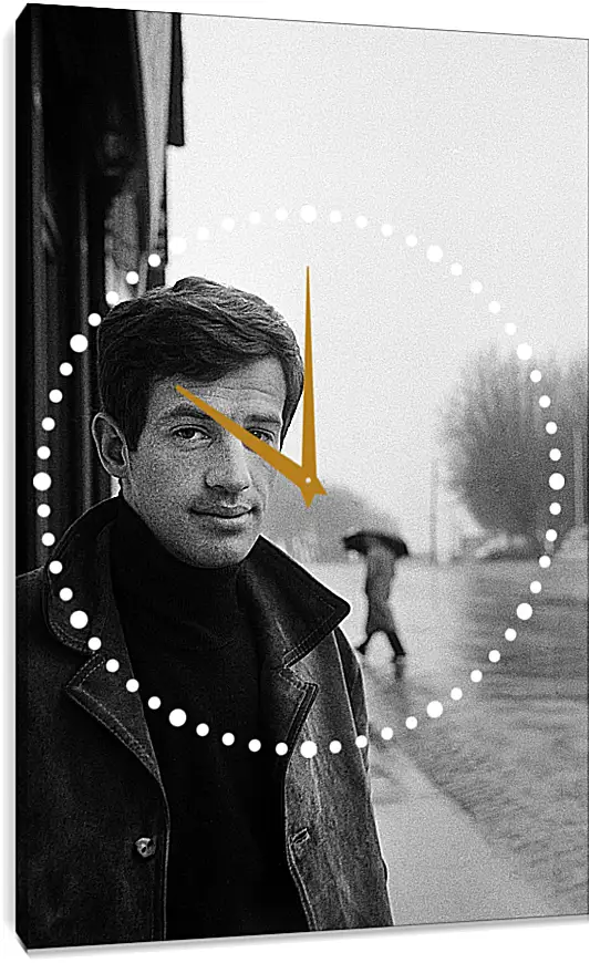 Часы картина - Жан-Поль Бельмондо. Jean-Paul Belmondo