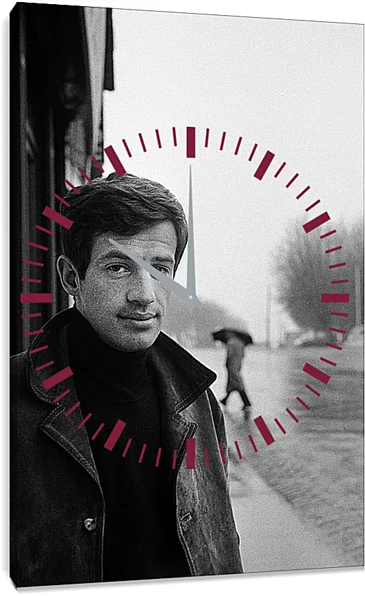 Часы картина - Жан-Поль Бельмондо. Jean-Paul Belmondo