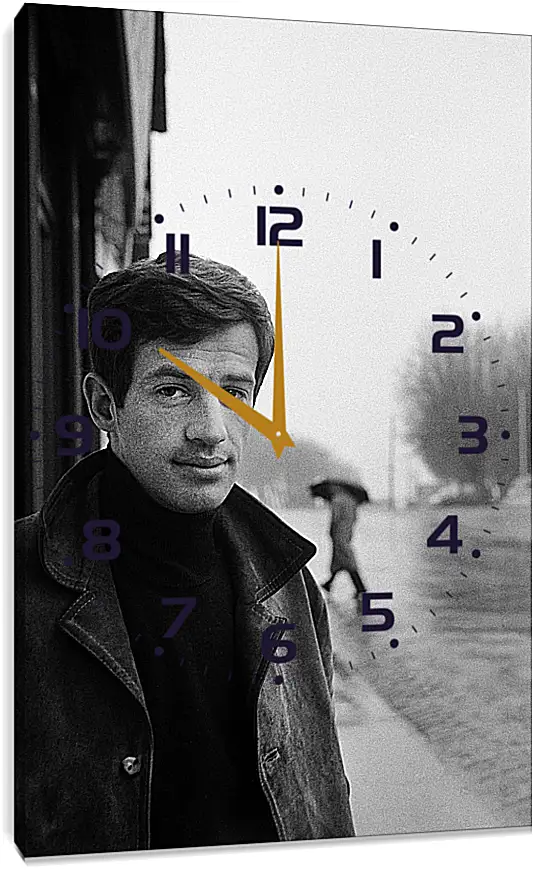 Часы картина - Жан-Поль Бельмондо. Jean-Paul Belmondo