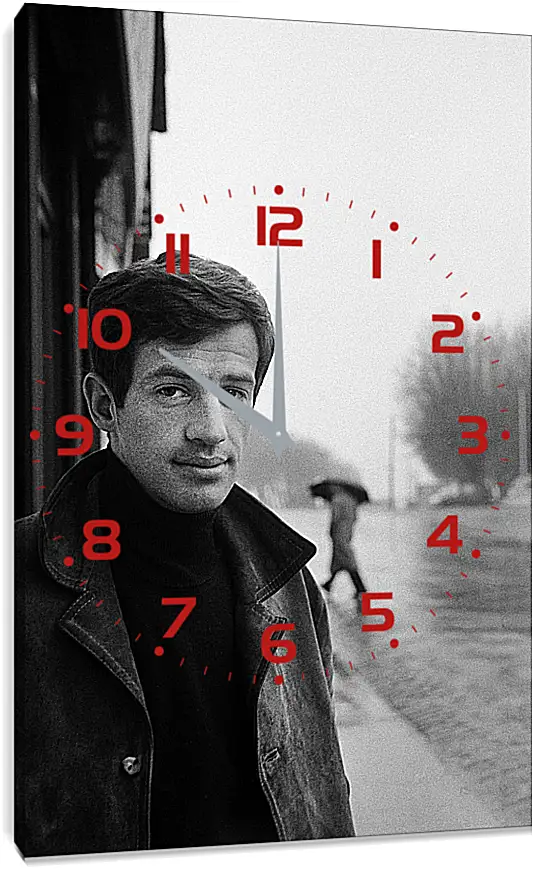 Часы картина - Жан-Поль Бельмондо. Jean-Paul Belmondo