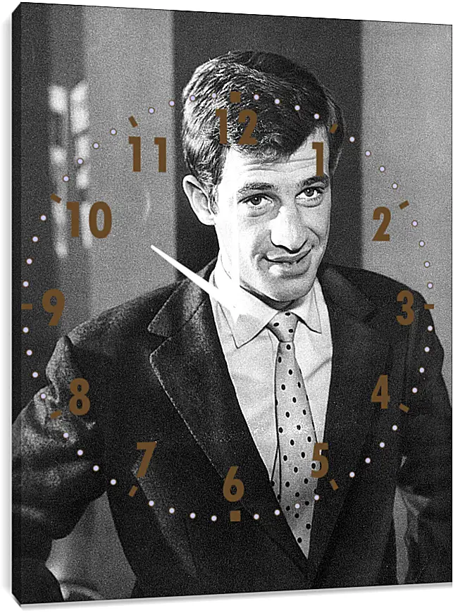 Часы картина - Жан-Поль Бельмондо. Jean-Paul Belmondo