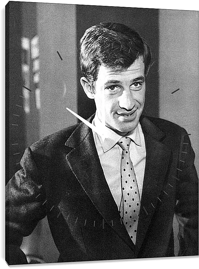 Часы картина - Жан-Поль Бельмондо. Jean-Paul Belmondo