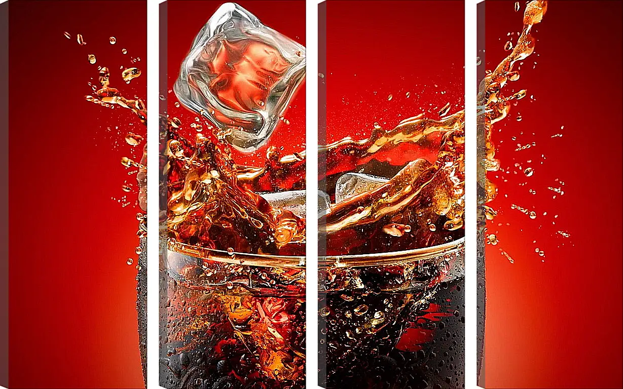 Модульная картина - Кока кола (Coca Cola)