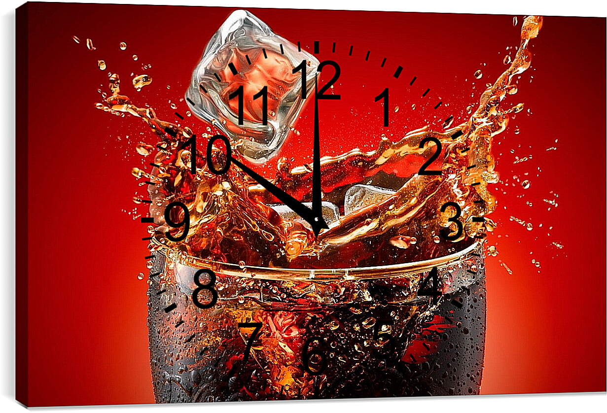 Часы картина - Кока кола (Coca Cola)