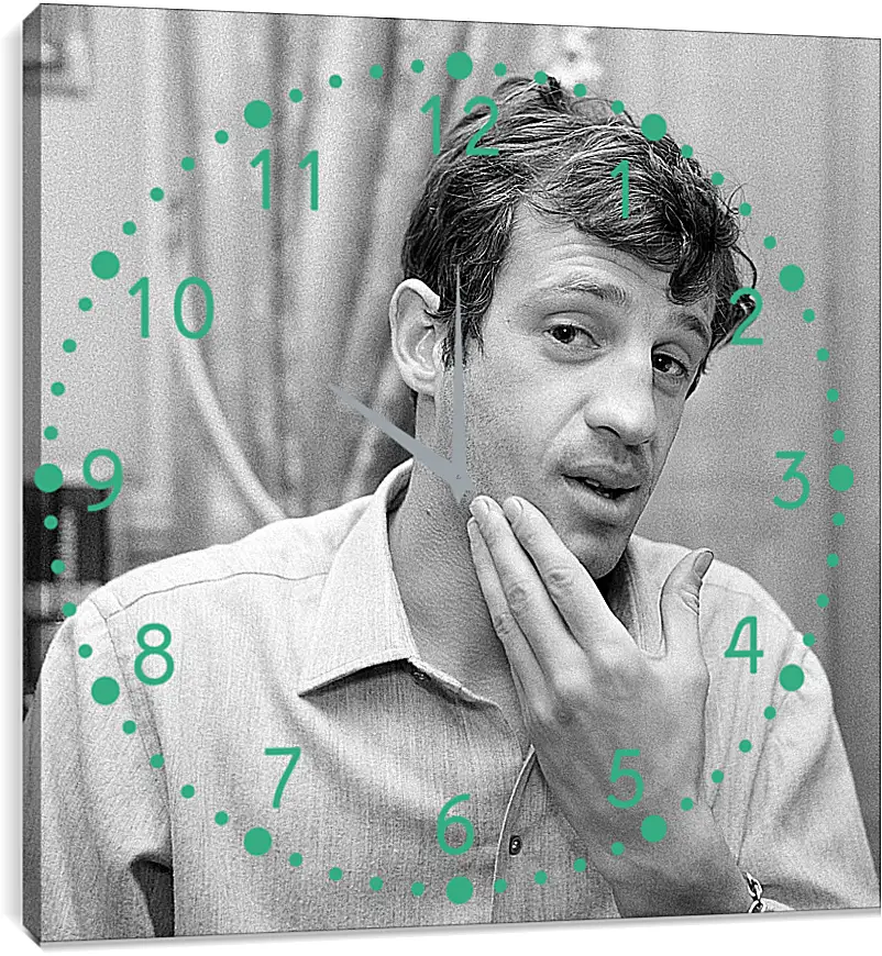 Часы картина - Жан-Поль Бельмондо. Jean-Paul Belmondo