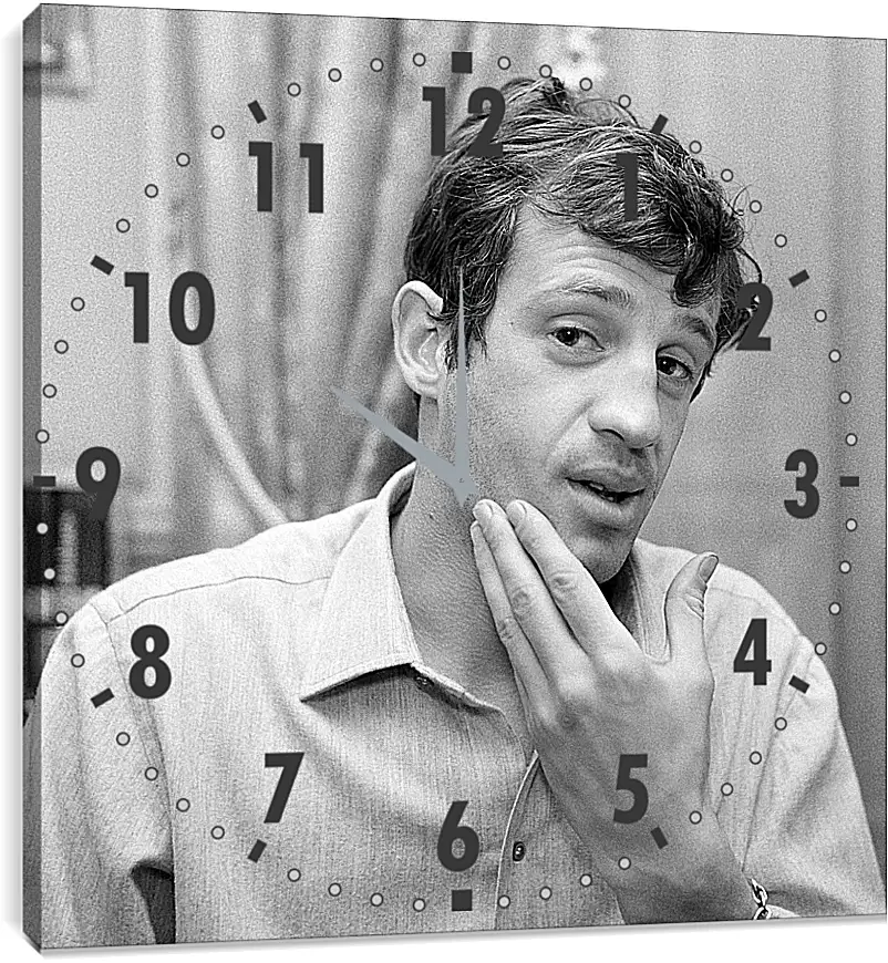 Часы картина - Жан-Поль Бельмондо. Jean-Paul Belmondo