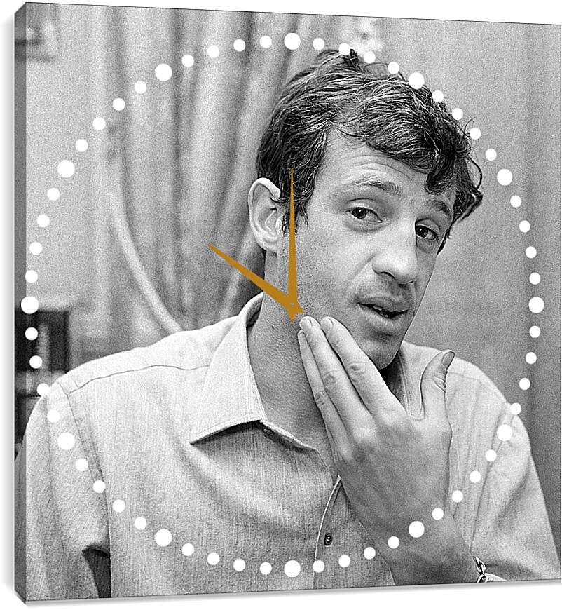 Часы картина - Жан-Поль Бельмондо. Jean-Paul Belmondo