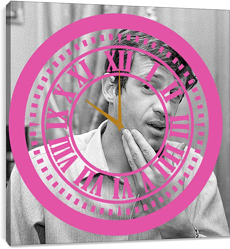 Часы картина - Жан-Поль Бельмондо. Jean-Paul Belmondo