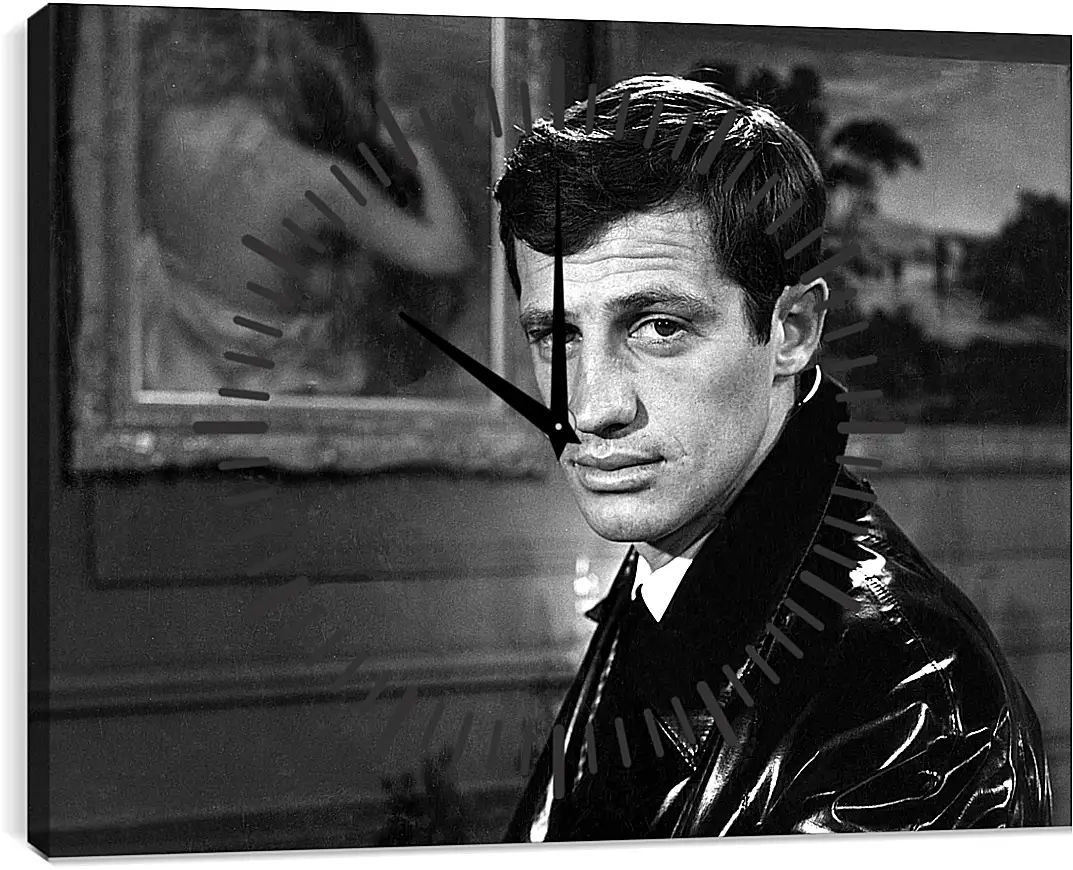 Часы картина - Жан-Поль Бельмондо. Jean-Paul Belmondo