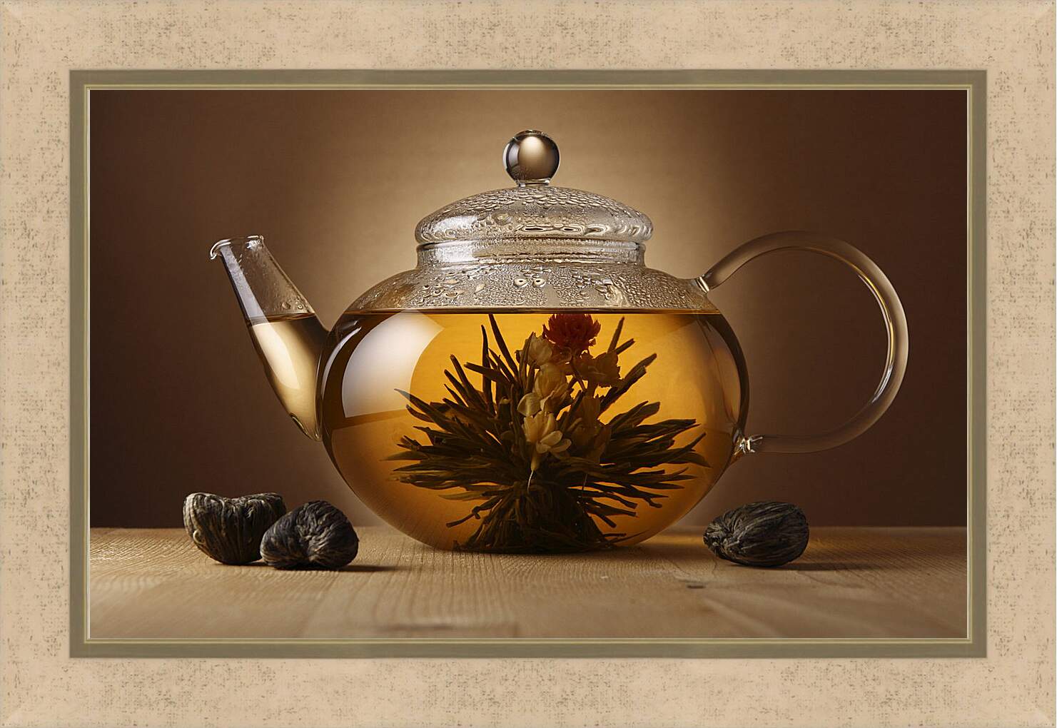Картина в раме - Чай, чайник