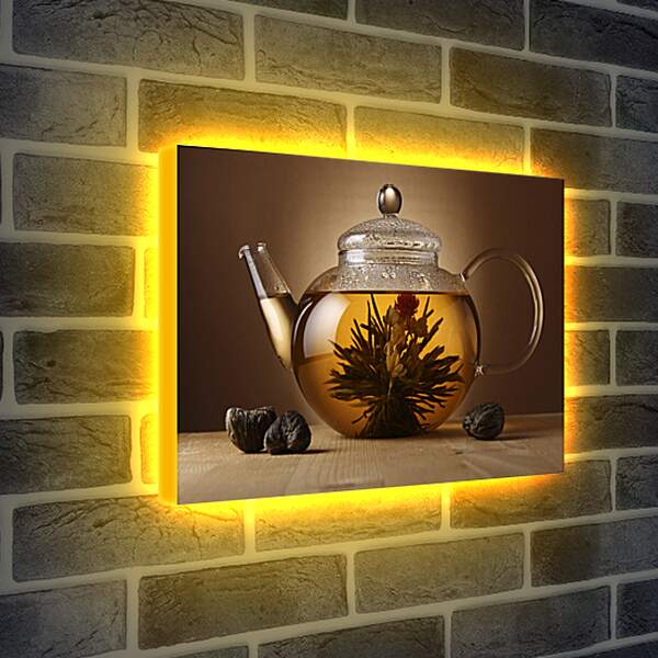 Лайтбокс световая панель - Чай, чайник