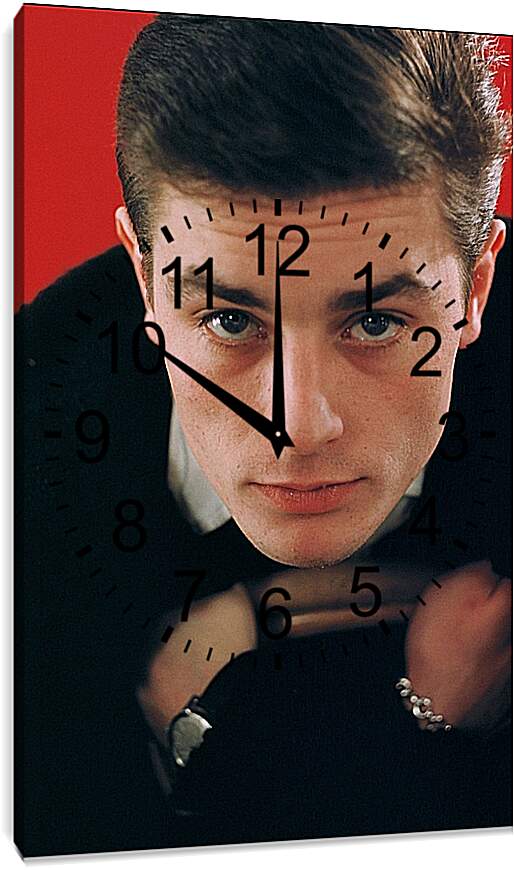 Часы картина - Ален Делон. Alain Delon