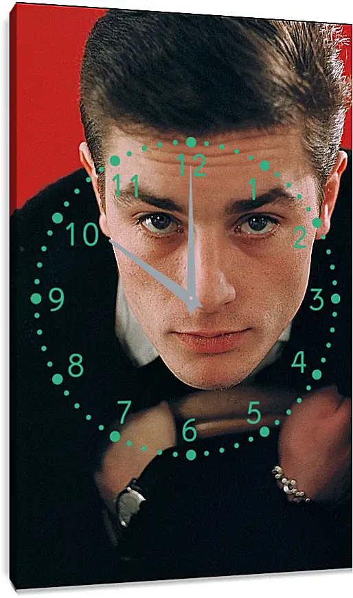 Часы картина - Ален Делон. Alain Delon