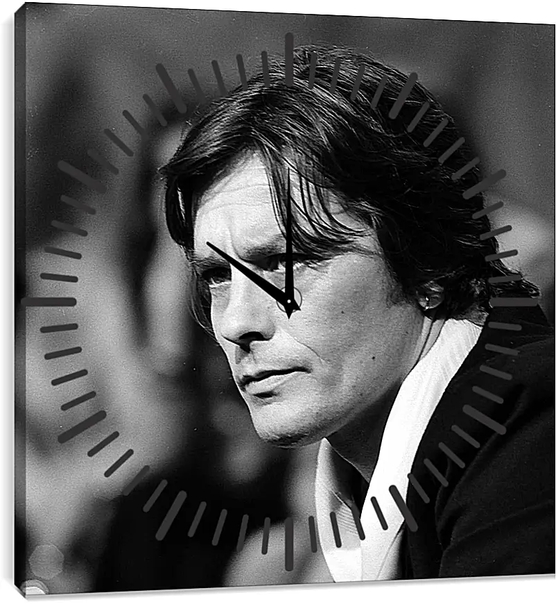 Часы картина - Ален Делон. Alain Delon