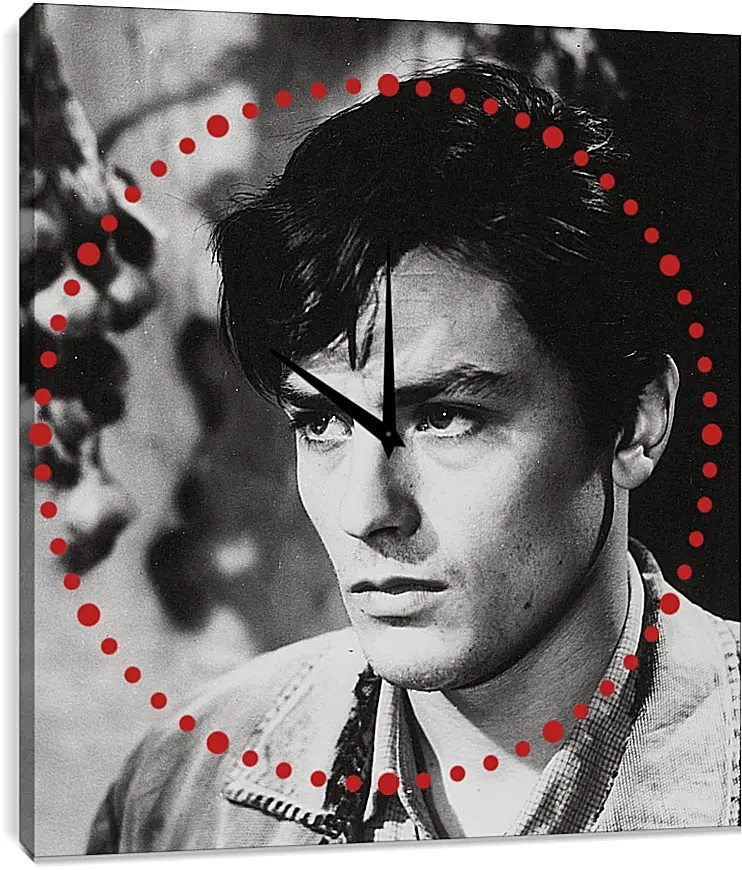 Часы картина - Ален Делон. Alain Delon