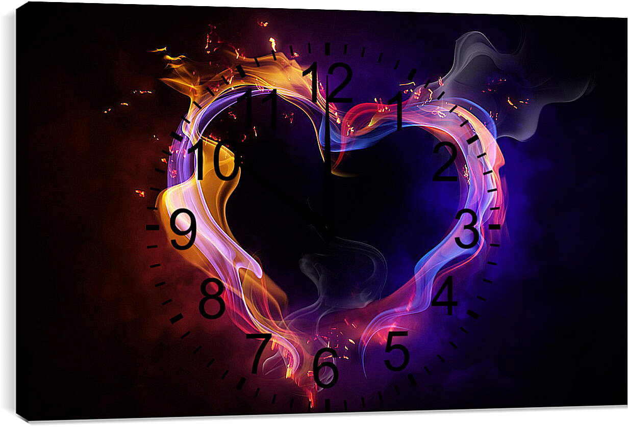 Часы картина - Любовь
