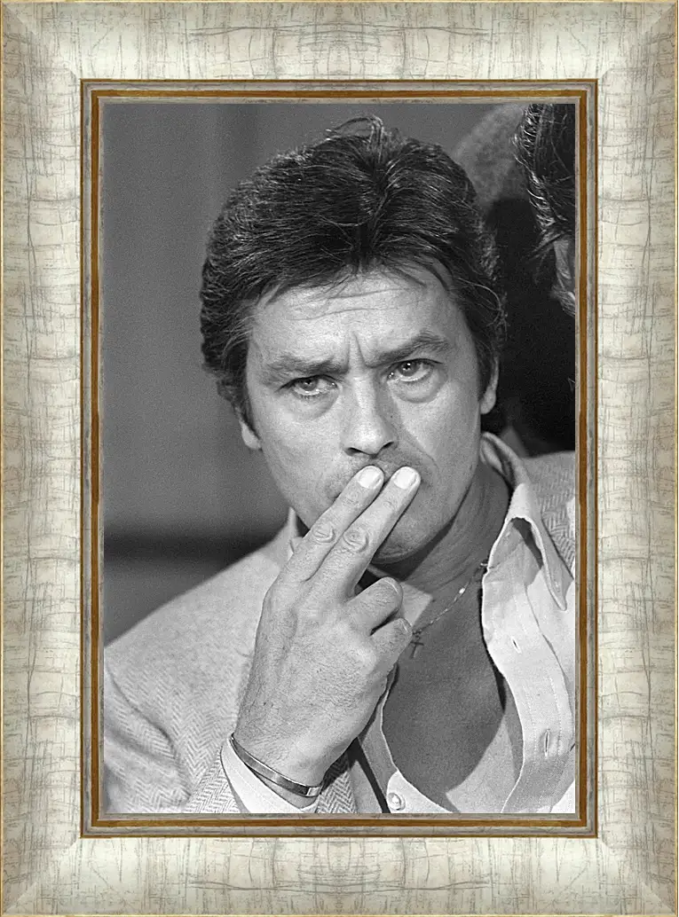 Картина в раме - Ален Делон. Alain Delon