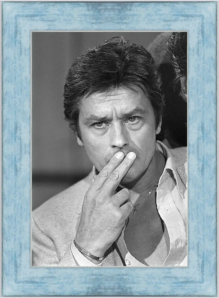 Картина в раме - Ален Делон. Alain Delon