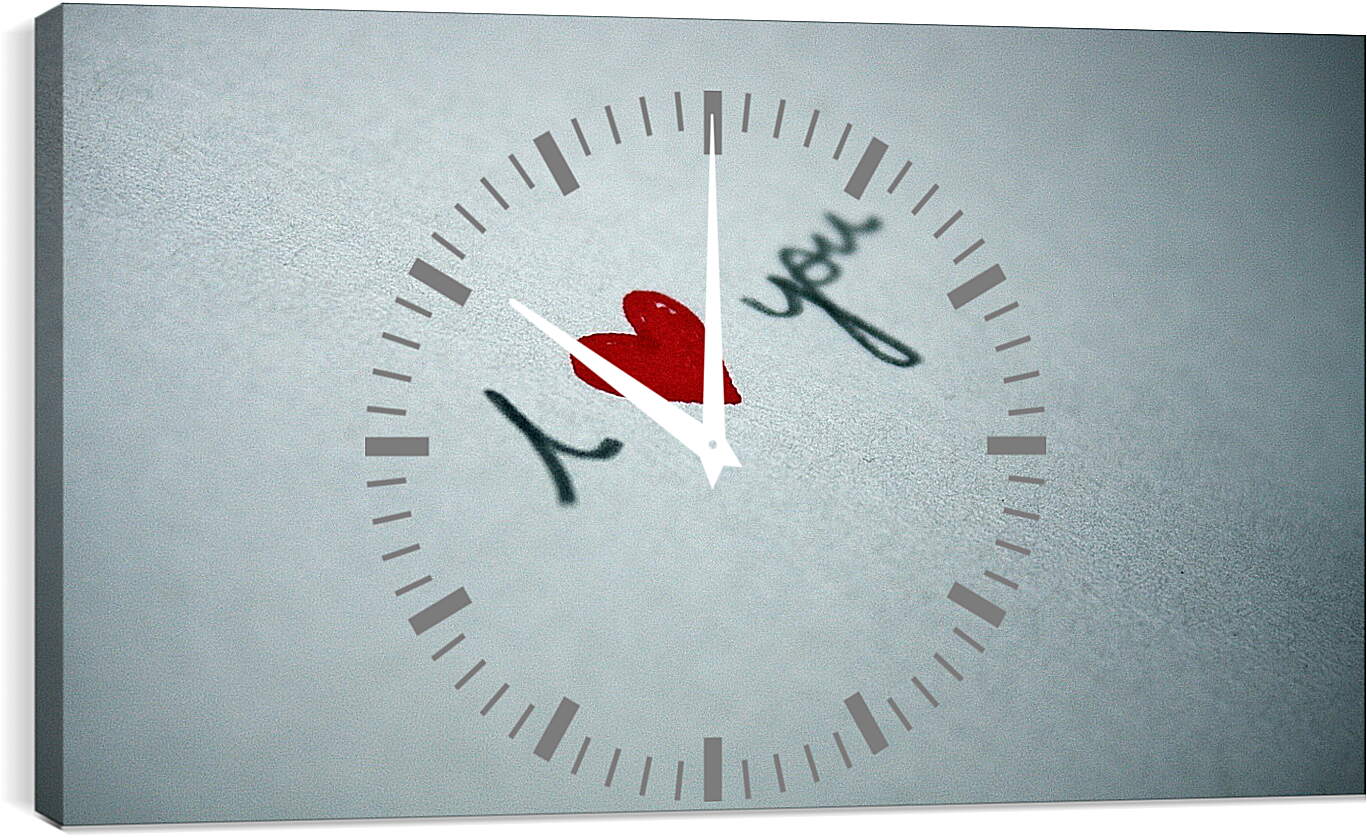 Часы картина - Любовь