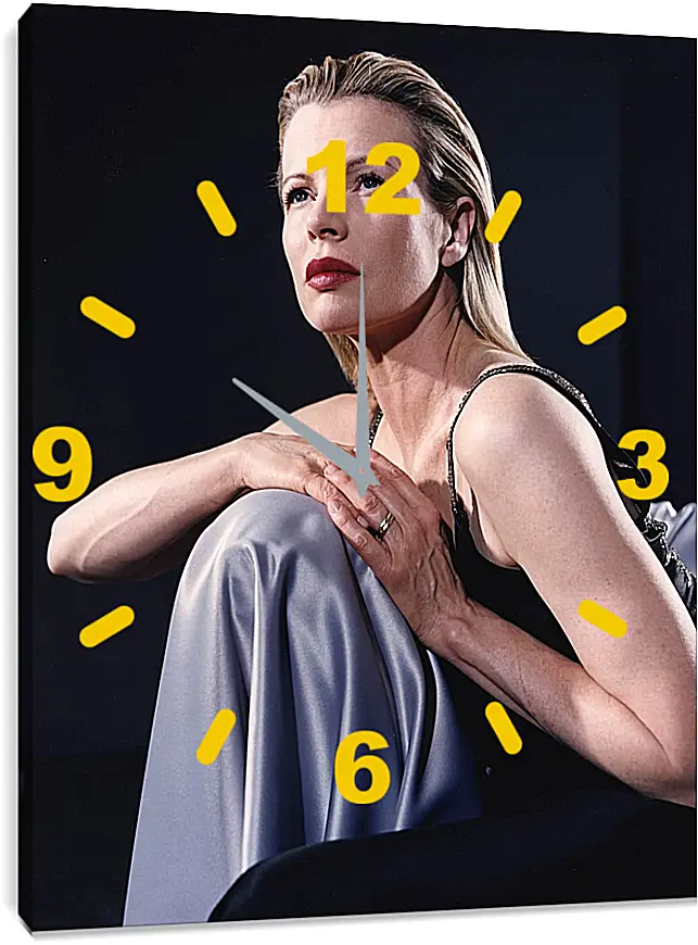 Часы картина - Ким Бейсингер. Kim Basinger