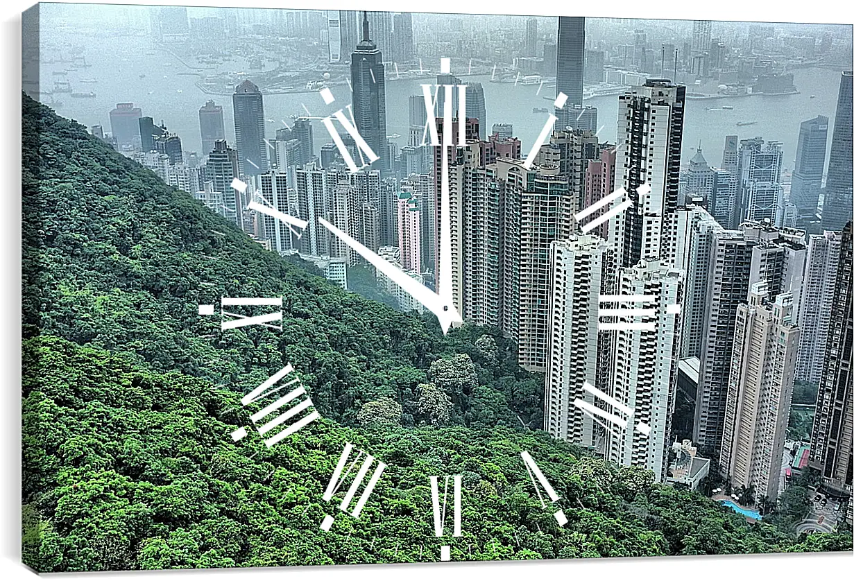 Часы картина - Город
