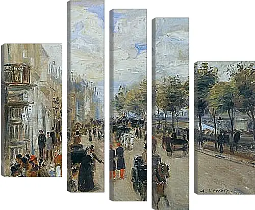 Модульная картина - Paris, the Quay of Malaquais. Пьер Огюст Ренуар